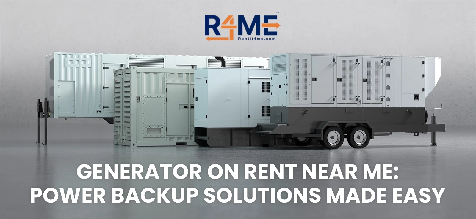 Generator on Rent Near Me: Power Backup Solutions Made Easy
