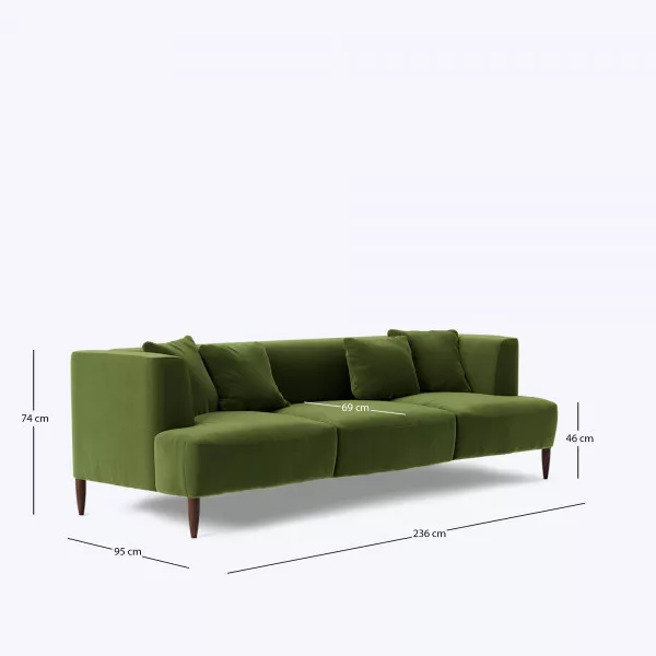 Cezmo 4 Seater Sofa - 93" on rent