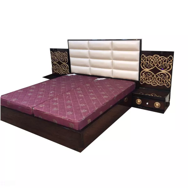 Premium Double Bed With Mattress on rent