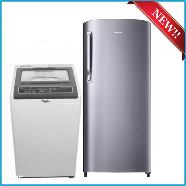 Single Door Fridge & Fully Automatic Washing Machine on rent